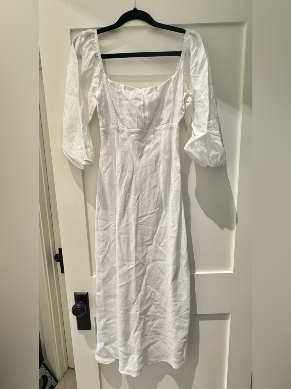 DISSH White Puff-Sleeve Maxi Dress - Picture 5 of 7